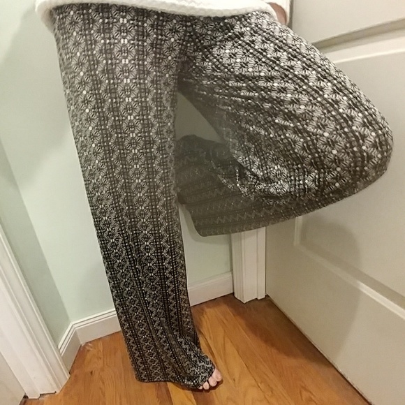 Ashley Blue Pants - Ashley Blue NWT Flowy Palazzo Boho Pants